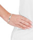 ფოტო #2 პროდუქტის Glitter Crossover Bangle Bracelet in 10k Gold