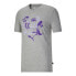 Фото #1 товара Puma Font Graphic Crew Neck Short Sleeve T-Shirt Mens Grey Casual Tops 67806604