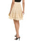 Sandro Linen-Blend Tiered Skirt Women's Beige 40
