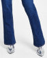 Фото #7 товара Women's Whiskered Faded-Front Bootcut Denim Jeans
