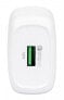 Manhattan Wall/Power Mobile Device Charger (Euro 2-pin) - USB-A Port - Output: 1x 18W (Qualcomm Quick Charge) - White - Phone Charger - Three Year Warranty - Box - Indoor - AC - 12 V - White