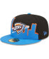 Фото #3 товара Men's Blue, Black Oklahoma City Thunder 2022 Tip-Off 59FIFTY Fitted Hat