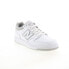 Фото #4 товара New Balance 480 BB480LGM Mens White Leather Lifestyle Sneakers Shoes