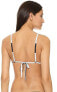 Фото #2 товара KAMALIKULTURE Women's 239749 String Writing Stripe Bikini Top Swimwear Size L