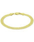 ფოტო #1 პროდუქტის Four Row Bead Chain Bracelet in 18k Gold-Plated Sterling Silver, Created for Macy's