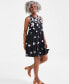 Фото #3 товара Women's Printed Sleeveless Flip-Flop Dress, Created for Macy's