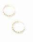 Фото #2 товара Kingsley Ryan gold plated twisted 18mm hoop earrings in gold