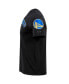 Men's Black Golden State Warriors 2022 NBA Finals Champions Double Knit Patch T-shirt