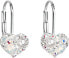 Heart earrings with Swarovski 31125.9 white