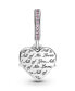 ფოტო #2 პროდუქტის Mixed Stone Heart Mom Dangle Charm