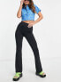 Фото #1 товара COLLUSION slinky flare trousers in black