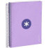Фото #1 товара ANTARTIK Spiral notebook a5 micro lined cover 120h 90gr square 5 mm 5 band 6 holes