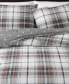 Фото #3 товара Alder Plaid Charcoal Duvet Set, Full/Queen