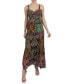 ფოტო #3 პროდუქტის Petite Printed Sweetheart-Neck Tiered Maxi Dress