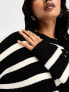 Фото #5 товара Stradivarius soft touch jumper in stripe