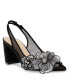 Women's Petra Flower Applique Slingback Evening Pumps