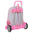 School Rucksack with Wheels Moos Flores 30 x 46 x 14 cm