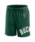 ფოტო #3 პროდუქტის Men's Hunter Green Milwaukee Bucks Free Throw Mesh Shorts