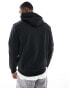 Polo Ralph Lauren central logo double knit hoodie in black