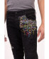Фото #3 товара Men's Modern Embroidered Denim Jeans