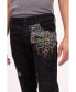 Men's Modern Embroidered Denim Jeans