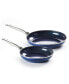 Фото #1 товара Diamond-Infused 9.5" and 11" Frying Pan Set.