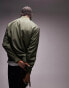 Topman lightweight bomber jacket in khaki