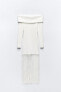 Фото #5 товара Платье из эластичного трикотажа с бахромой ZARA