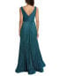 Фото #2 товара Rene Ruiz Metallic Gown Women's Metallic 2