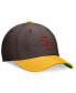 ფოტო #3 პროდუქტის Men's Brown/Gold San Diego Padres Cooperstown Collection Rewind Swooshflex Performance Hat