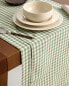 Gingham table runner Зеленый, 50 x 160 cm - фото #3