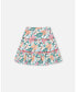 ფოტო #1 პროდუქტის Girl Long Crinkle Peasant Skirt Blue Printed Beach Hibiscus - Toddler|Child