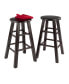 Element 2 Piece Wood Counter Stool Set