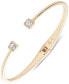 ფოტო #1 პროდუქტის Gold-Tone Crystal Cuff Bracelet