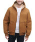 Фото #5 товара Men's Hooded Zip-Front Fleece-Lined Bomber Jacket