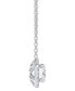 Фото #3 товара De Beers Forevermark diamond Halo Pendant Necklace (1/2 ct. t.w.) in 14k White or Yellow Gold, 16" + 2" extender