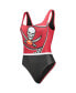 Фото #4 товара Women's Red Tampa Bay Buccaneers Team One-Piece Swimsuit