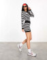 Фото #1 товара ASOS Weekend Collective co-ord seamless shorts in mono stripe