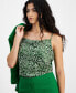 Фото #3 товара Women's Printed Cowlneck Camisole Top, Created for Macy's