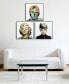 Фото #4 товара Marilyn, John Audrey Reverse Printed Art Glass and Anodized Aluminum Frame Glass Wall Art, 24" x 24" x 1"