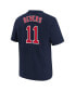 ფოტო #2 პროდუქტის Big Boys Rafael Devers Navy Boston Red Sox Home Player Name and Number T-shirt