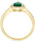 ფოტო #4 პროდუქტის EFFY® Emerald (7/8 ct. t.w.) & Diamond (1/6 ct. t.w.) Ring in 14k Gold (Also available in 14k White Gold)