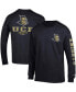 Фото #3 товара Men's Black UCF Knights Team Stack Long Sleeve T-shirt