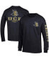 Men's Black UCF Knights Team Stack Long Sleeve T-shirt Черный, M - фото #3