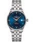 Men's Swiss Automatic DS-1 Blue Synthetic Strap Watch 40mm Gift Set