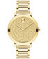 ფოტო #1 პროდუქტის Women's Bold Evolution 2.0 Swiss Quartz Ionic Plated Light Gold-Tone 2 Steel Watch 34mm