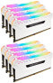 Фото #6 товара Corsair VENGEANCE RGB PRO 128GB (4x32GB) DDR4 3000 (PC4-24000) C16 Desktop Memory - Black (CMW128GX4M4D3000C16)