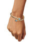 ფოტო #2 პროდუქტის Multi-Topaz Bypass Bangle Bracelet (3-5/8 ct. t.w.) in 14k Gold-Plated Sterling Silver