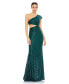 Фото #1 товара Women's Ieena Sequined One Shoulder Cap Sleeve Cut Out Gown