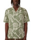 ფოტო #1 პროდუქტის Men's Short Sleeve Floral Print Button-Front Shirt